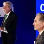 Luis Amodio, Presidente de OHLA, y Tomás Ruiz, Consejero Delegado de OHLA, durante la presentación del ejercicio 2025