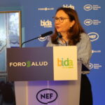 La Presidenta de Farmamundi, Sara Valverde, durante su intervención en el foro