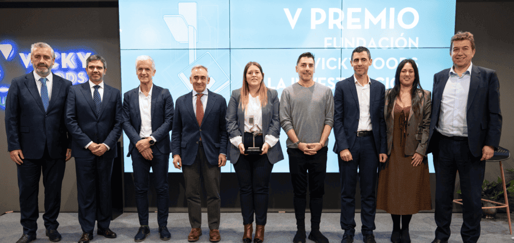 Acto de entrega celebrado en la sede de la Fundación Vicky Foods en Villalonga (Valencia)