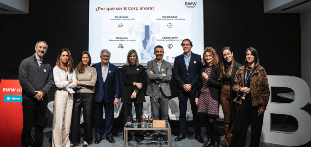 Mesa redonda “Innovación e impacto: historias B Corp”, una iniciativa impulsada de forma conjunta por siete bodegas referentes del movimiento B Corp en España