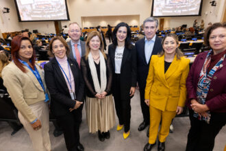 Fotografías del evento Rompiendo sesgos, construyendo igualdad ONU FMBBVA. 13 marzo. Foto EFE/Mariana Orban