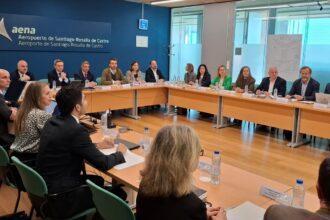 Segunda reunión del Grupo de Trabajo de Conectividad Aérea de Galicia - Imagen cedida por Aena