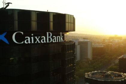 Exterior de la sede de CaixaBank, en Barcelona