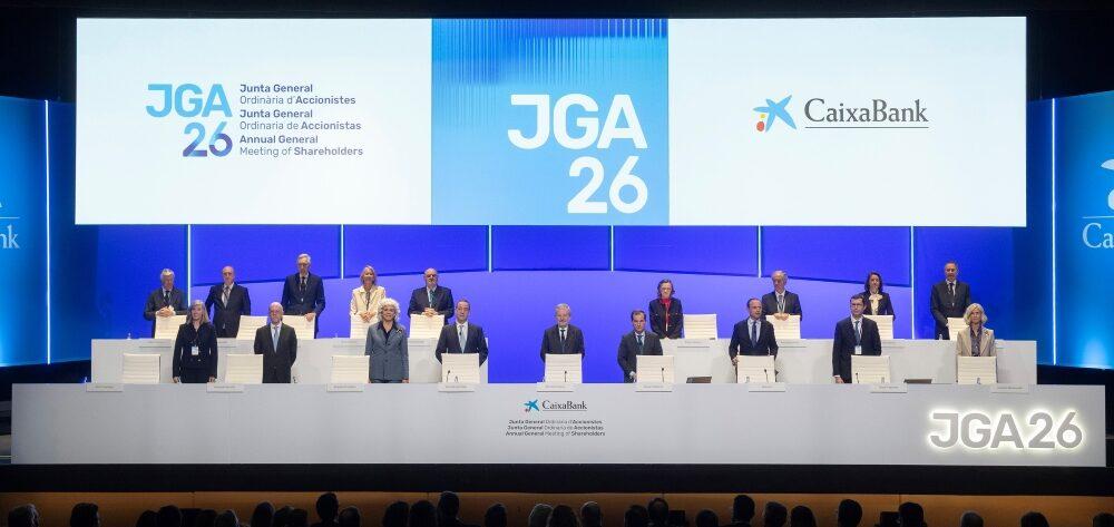 Consejo de Administración de CaixaBank durante la Junta General de Accionistas 2026