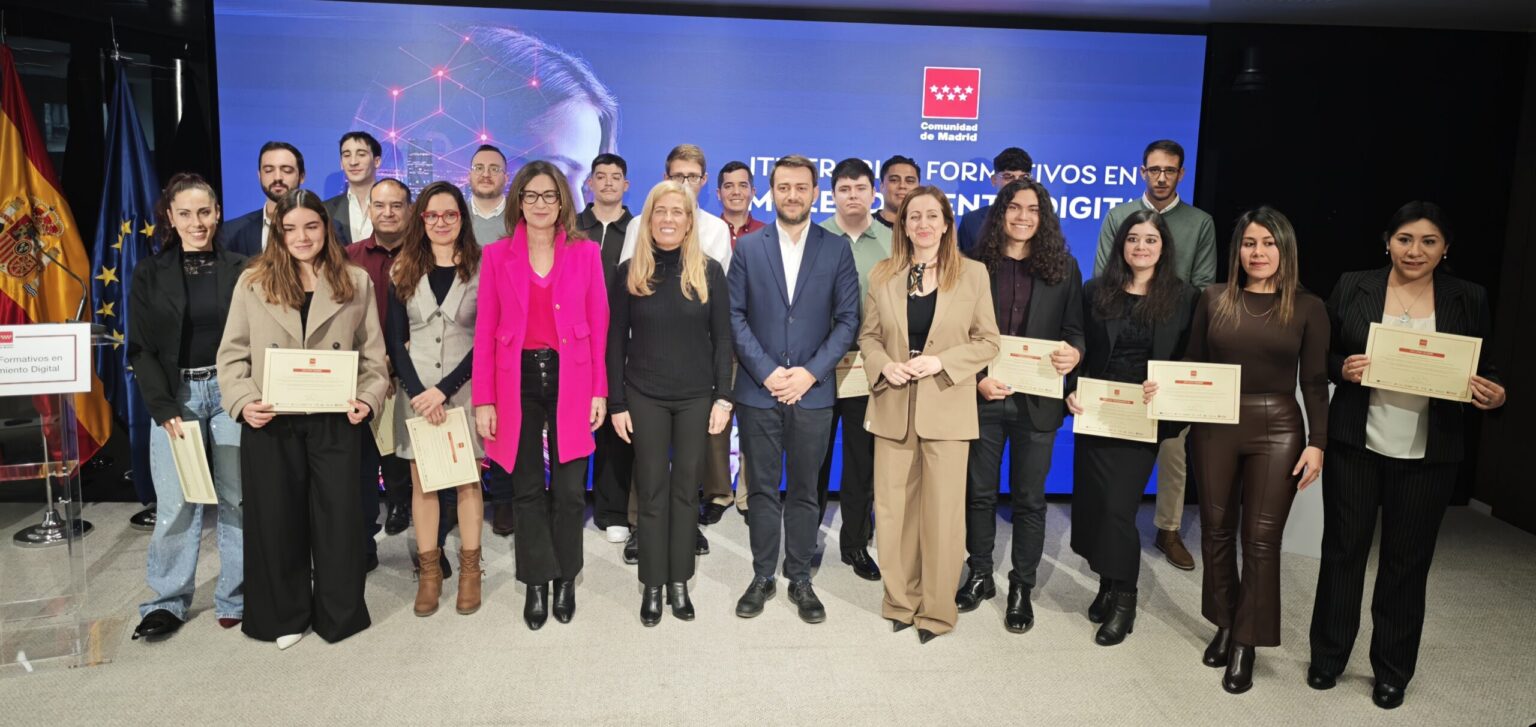 Alumnos beneficiados por los proyectos de capacitación digital de Orange y Mainjobs en la Comunidad de Madrid