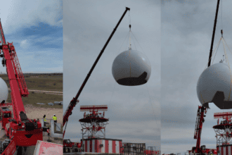 Instalación de las mejoras en el radar del Aeropuerto Adolfo Suárez Madrid-Barajas - Imagen cedida por ENAIRE
