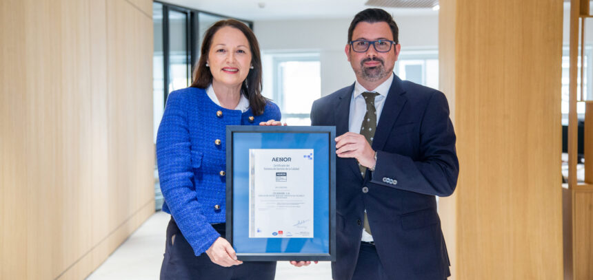 Cecabank ha renovado la certificación AENOR de su sistema de gestión para los servicios de Depositaría de Fondos y Custodia y Liquidación de Valores