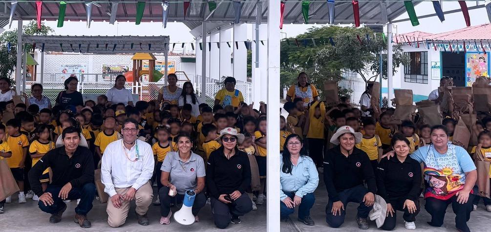 Empresas del sector eléctrico entregan kits escolares a más de 4,600 estudiantes en Chilca