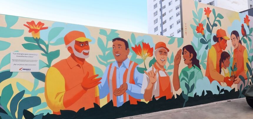 Primax inaugura mural que limpia el aire y promueve la inclusión en Lima