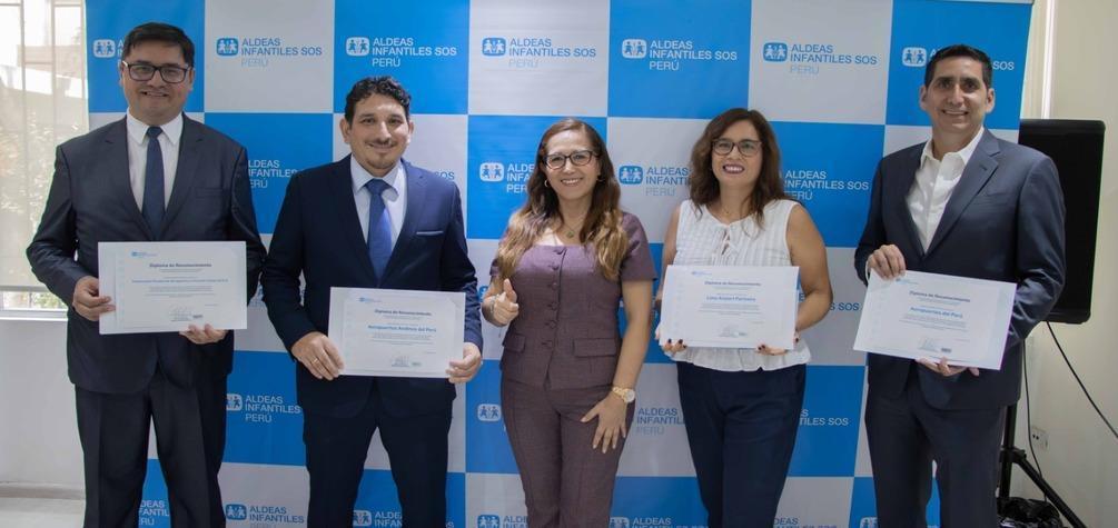 Principales operadores aeroportuarios del Perú firman alianza estratégica con Aldeas Infantiles SOS Perú por la niñez
