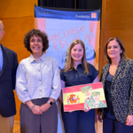 La aragonesa Candela Carmen Aguaviva Laiglesia, ganadora en Aragón de la 45ª edición del concurso escolar ‘¿Qué es un rey para ti?’ - Imagen cedida por Fundación Orange