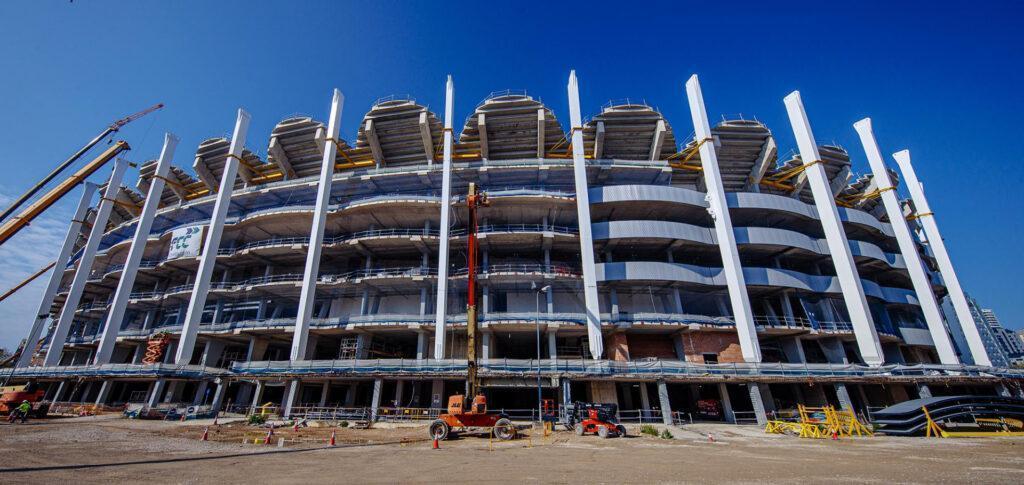 Avances en la construcción del NOU MESTALLA - Imagen cedida por FCC Construcción