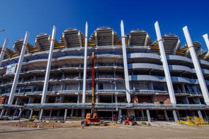Avances en la construcción del NOU MESTALLA - Imagen cedida por FCC Construcción