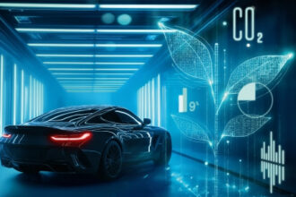 Reducción del impacto de la huella de carbono de talleres de carrocería - Imagen de Stock ofrecida por BASF Coatings