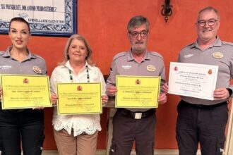 Reconocimiento al equipo de seguridad de Correos en Sevilla