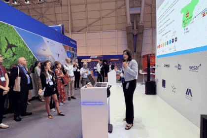 Raquel Moldes, del equipo de Desarrollo de Negocio de Drones de ENAIRE, en Airspace World 2026