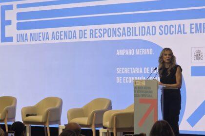 Amparo Merino, Secretaria de Estado de Economía Social, durante su intervención - Imagen de Corresponsables