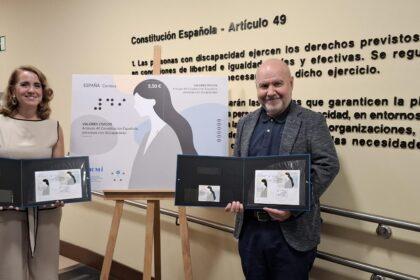 El CERMI y Correos presentan un sello dedicado al artículo 49 de la Constitución como símbolo de derechos, inclusión y ciudadanía