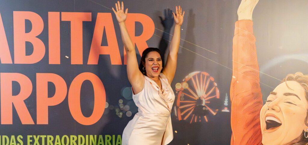 María Elena Montaño, una de las protagonistas del documental “Cómo habitar un cuerpo” en la presentación - Imagen cedida por Fundación Integralia DKV