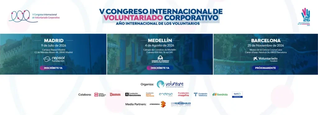 Voluntare impulsa el voluntariado corporativo global con su Congreso en tres continentes