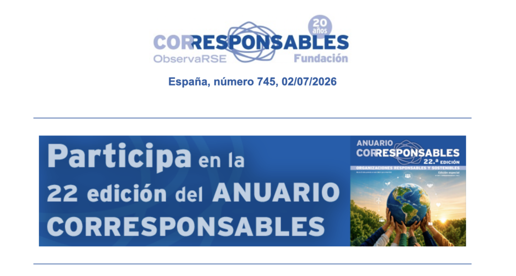 Newsletter Corresponsables el 2 de julio de 2026