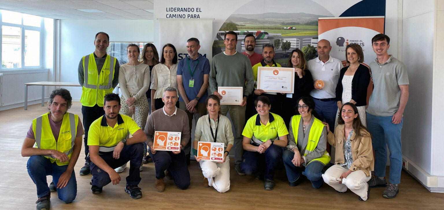 El equipo de Alstom recibe la certificación Espacio Cerebroprotegido