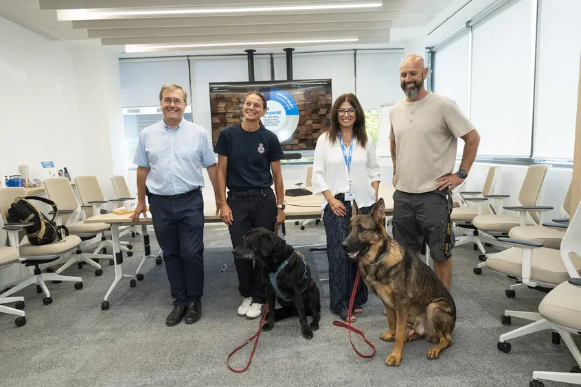 Elanco destaca el impacto vital de ERICAM y sus perros en rescates tras el terremoto de Venezuela