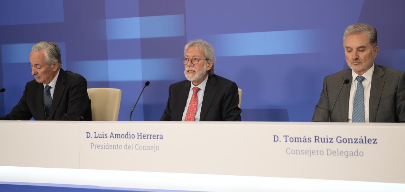 Luis Amodio, Presidente de OHLA, durante la Junta General de Accionistas