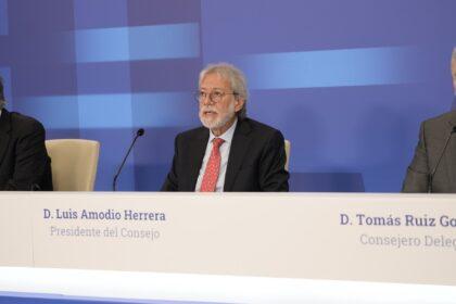 Luis Amodio, Presidente de OHLA, durante la Junta General de Accionistas