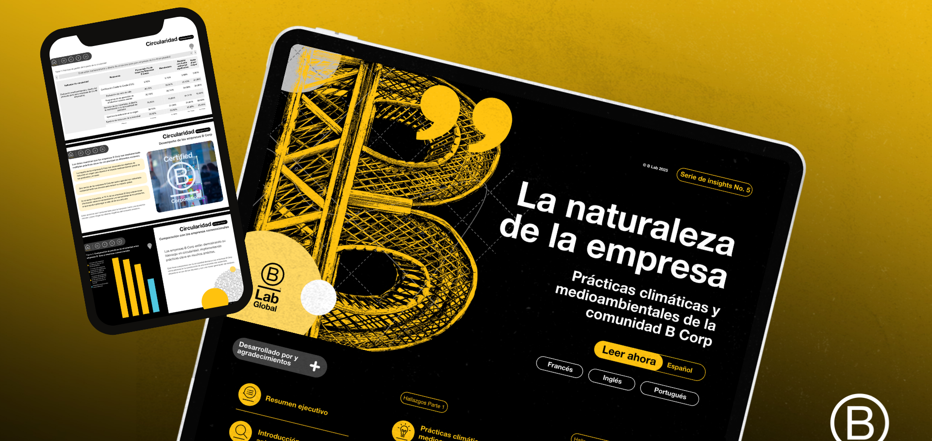 Estudio de B Lab Global: "La naturaleza de la empresa: prácticas climáticas y medioambientales de la comunidad B Corp"