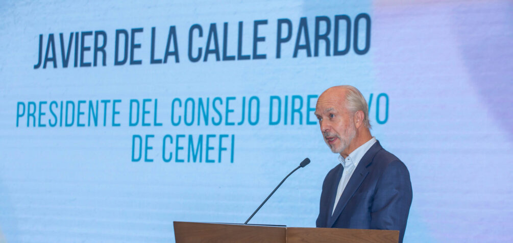 Javier de la Calle Pardo, presidente del Consejo Directivo de Cemefi, en la gala de los Premios Caracol de Plata 2026 celebrados el jueves 3 de septiembre