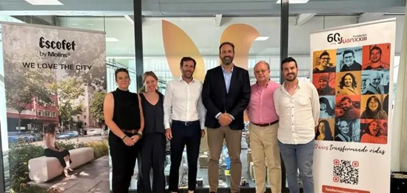 Fundación Juan XXIII y Escofet impulsan empleo inclusivo y accesibilidad en espacios urbanos