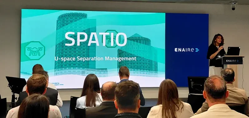 ENAIRE avanza la gestión segura de drones con servicios U-space desarrollados en proyecto SPATIO