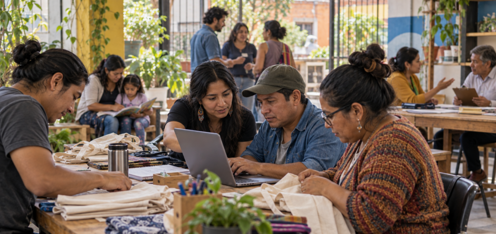 Imagen ilustrativa: la educación, el empleo y los cuidados vertebran las iniciativas sociales impulsadas en Iberoamérica / Imagen generada con IA