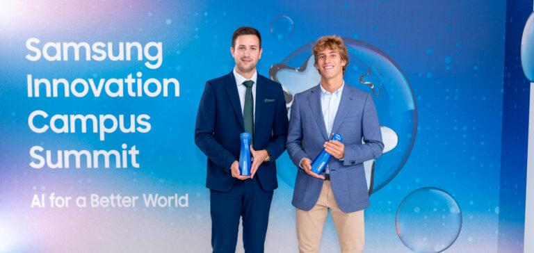 Joaquín Berenguer y Sergio Tordera, impulsores de LiveR, proyecto desarrollado durante su formación en Samsung Innovation Campus