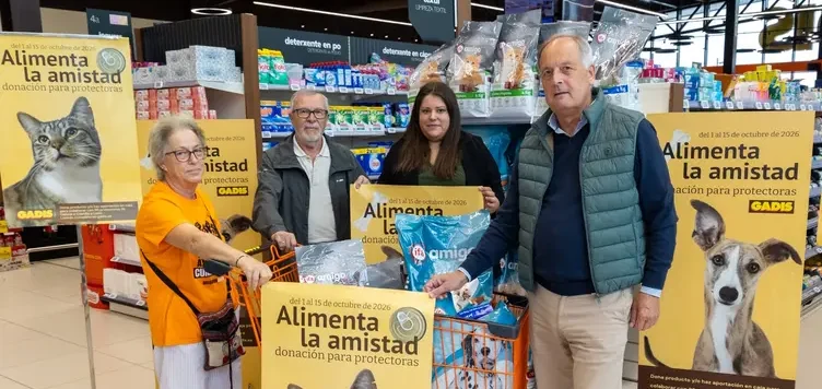 Gadis apoya a 85 protectoras de animales con la 8ª edición de 'Alimenta la amistad'