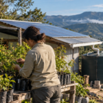 La protección de los ecosistemas, la energía renovable y el aprovechamiento responsable del agua y los materiales reflejan algunas de las iniciativas ambientales impulsadas por empresas y organizaciones en Iberoamérica. Fuente de la imagen: generada con IA