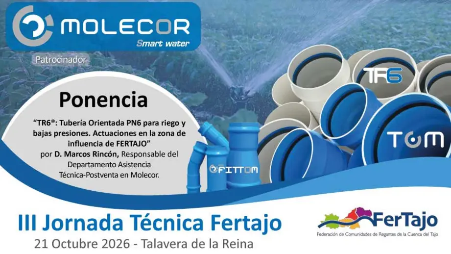 Molecor impulsa la eficiencia y sostenibilidad en regadío con tecnologías avanzadas en FERTAJO
